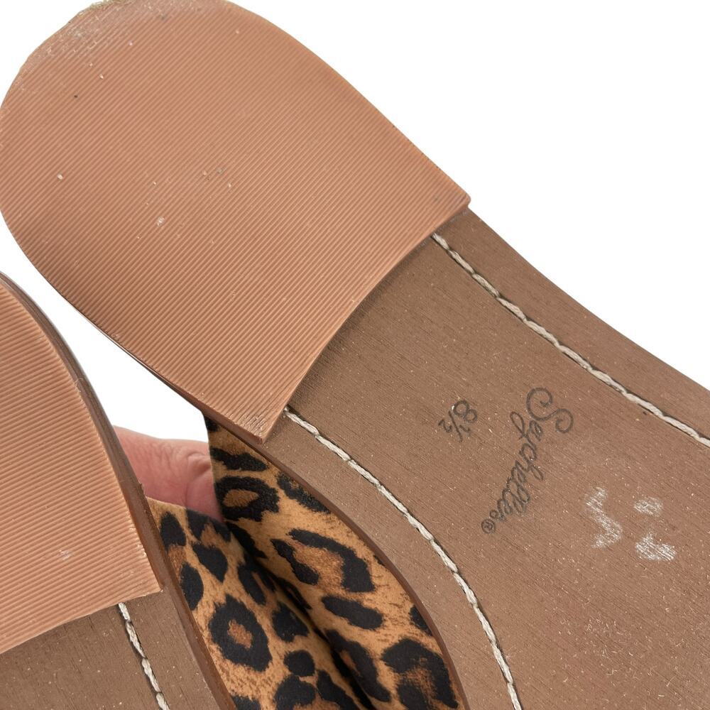 Seychelles Leopard Print Mule Slides Size 8.5 Fes… - image 7